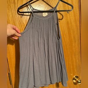 Oneill gray/green flowy tank top Xs